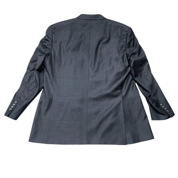 Ralph Lauren Mens 46R Gray Sports Coat Blazer 2-Button 100% Wool - Picture 2 of 10